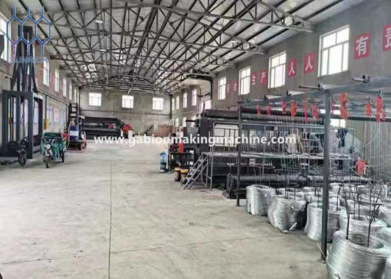 comprar 4.0mm 110x135mm Máquina de malha de gabião Sistema de controlo de servo motor PLC Fabricação em linha