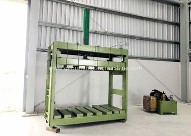 comprar O zinco revestiu a máquina da imprensa da malha de Reno Gabion/colchão de Gabion com o sistema de óleo automático Fabricação em linha