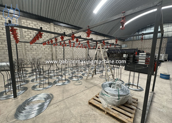 comprar Máquina de caixa de gabião controlada por PLC para gaiolas de malha de aço resistentes Fabricação em linha