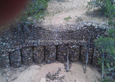 comprar A rede de arame sextavada mergulhada quente/PVC revestiu cestas de Gabion do fio para reforça a tela Fabricação em linha