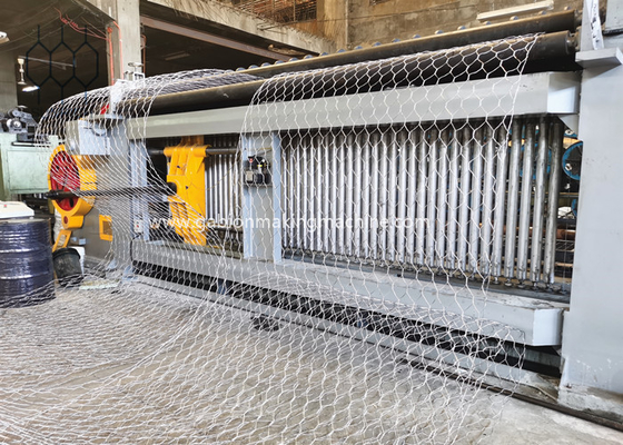 Máquina de malha de gabião revestida de PVC com velocidade de produção de 165 a 266 m/h