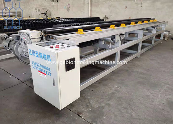 Controlo do motor servo com a máquina de envolvimento da borda de caixa do PLC Gabion para a torção dobro